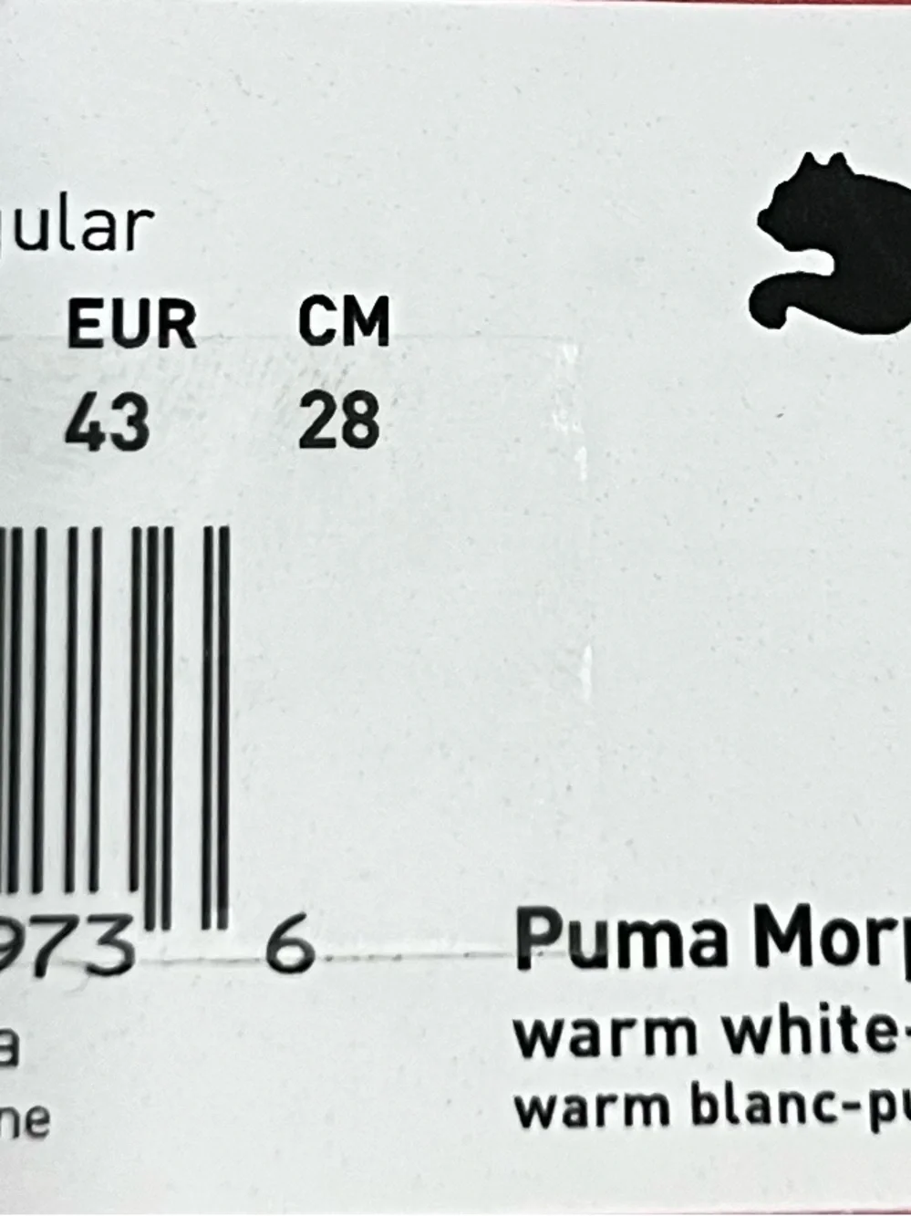 Puma‎ Morphic Retro Sneakers Warm White/Puma Silver Men’s Size 10